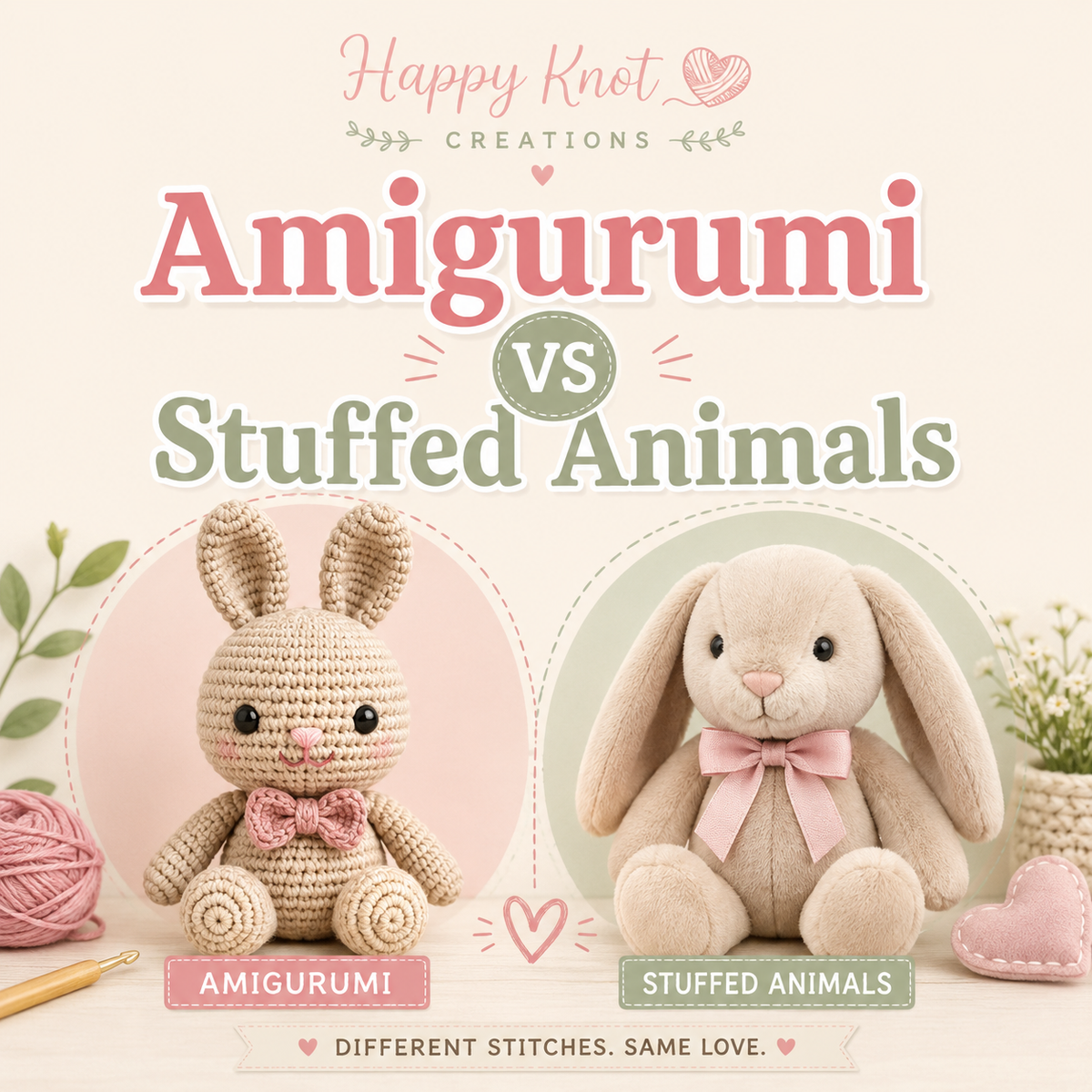Amigurumi vs Stuffed Animals
