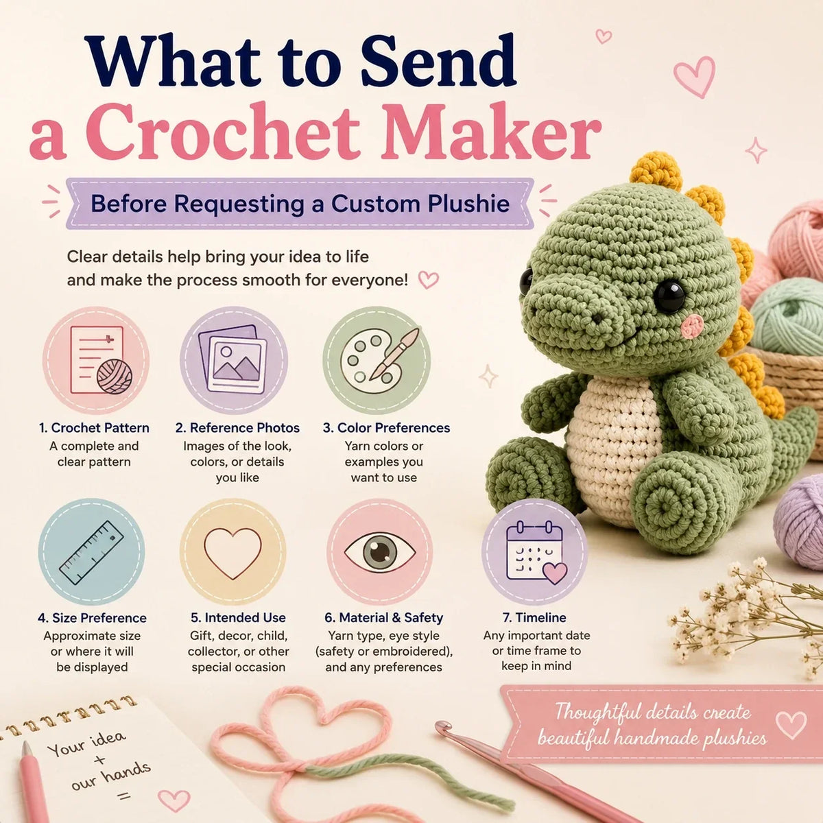 What to Send a Crochet Maker Before Requesting a Custom Plushie