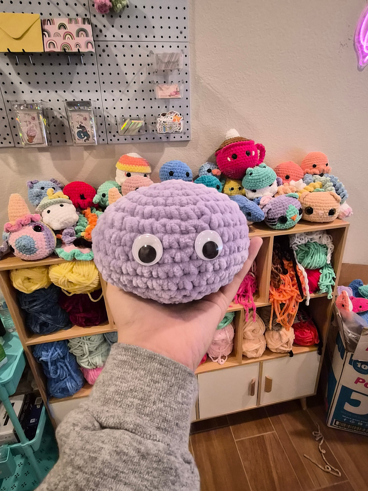 Emotional Support Pet Rock Crochet Plush