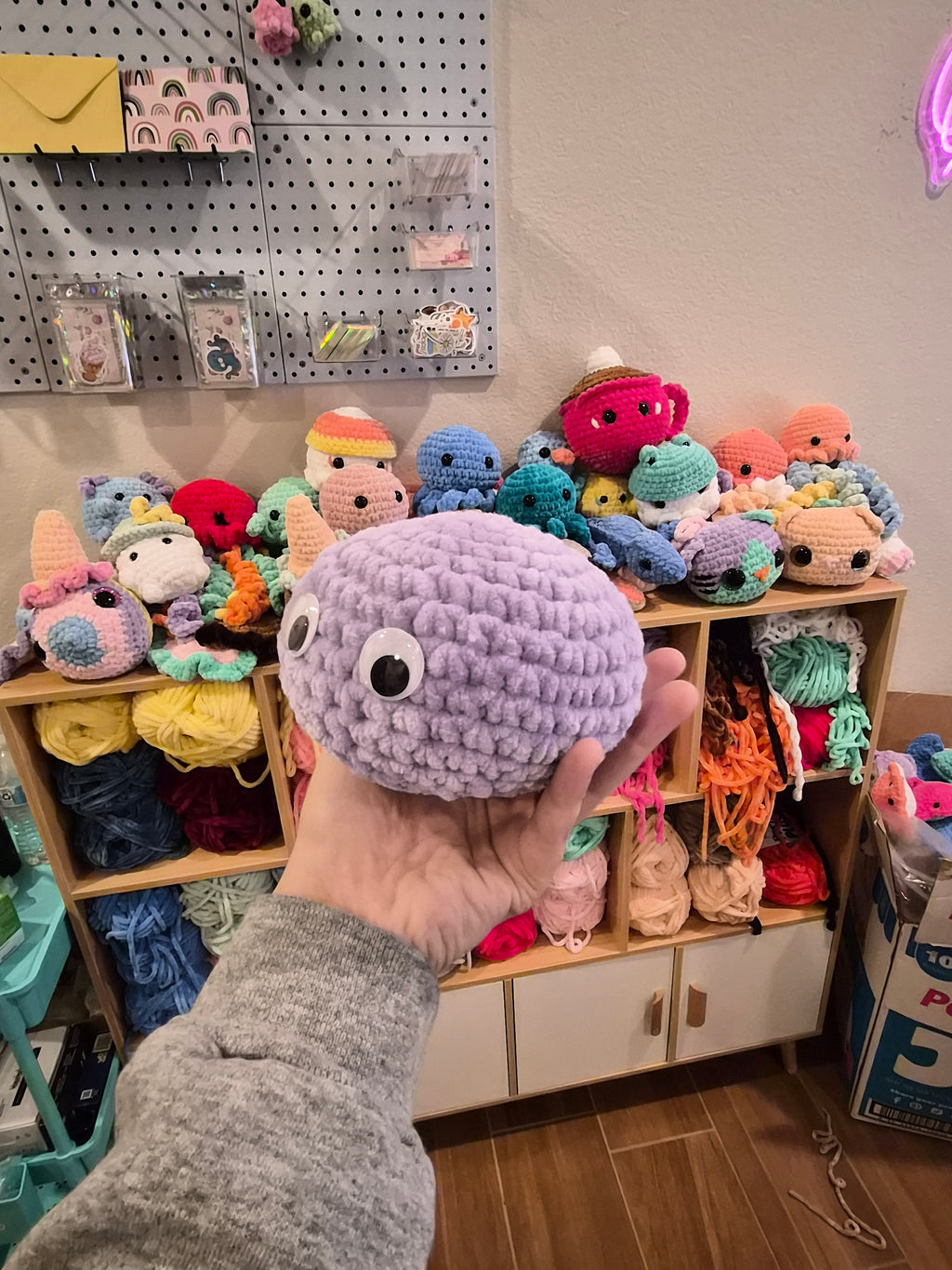 Emotional Support Pet Rock Crochet Plush