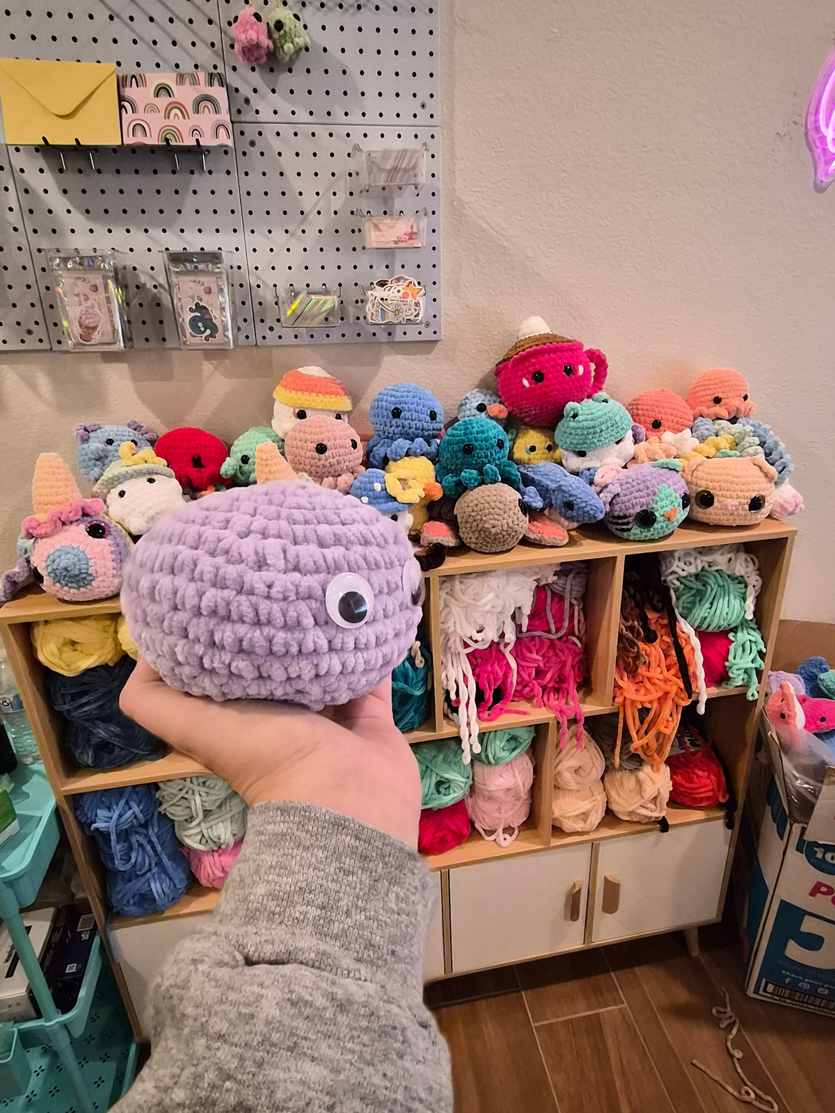 Emotional Support Pet Rock Crochet Plush