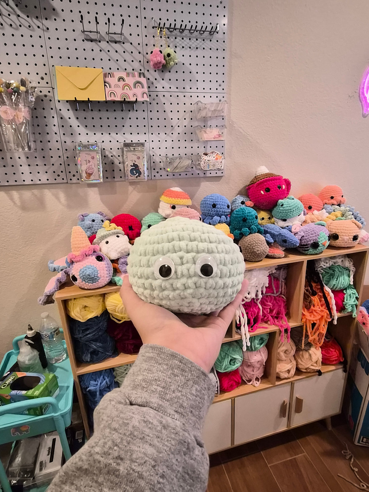 Emotional Support Pet Rock Crochet Plush