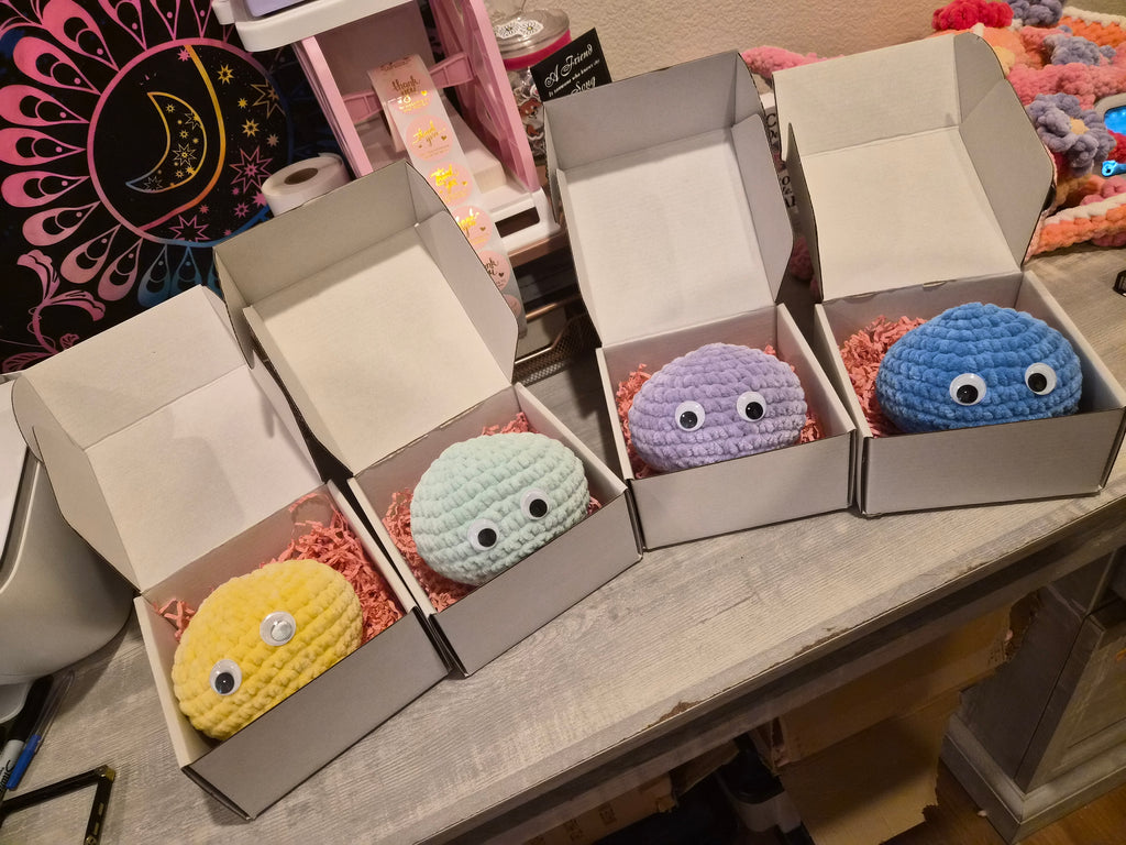 Emotional Support Pet Rock Crochet Plush