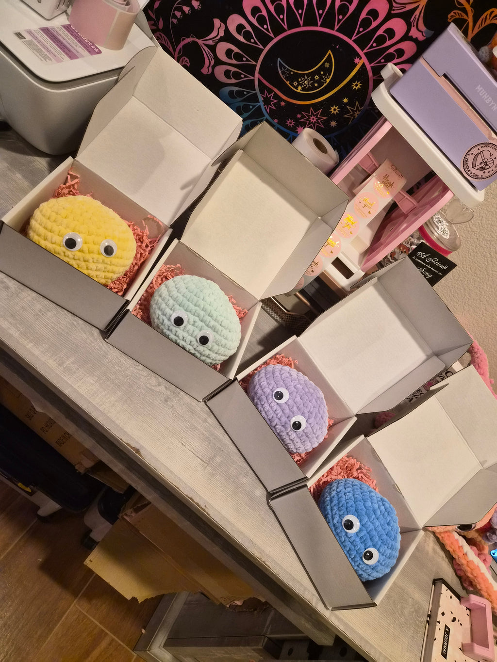 Emotional Support Pet Rock Crochet Plush