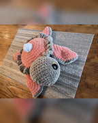 Pumpkin Pie Sea Turtle Crochet Plush