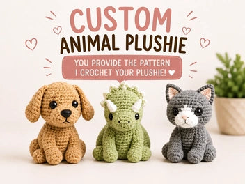 Custom handmade animal crochet plush