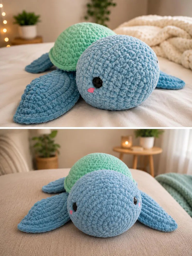 Sea Turtle Crochet Plush, Large