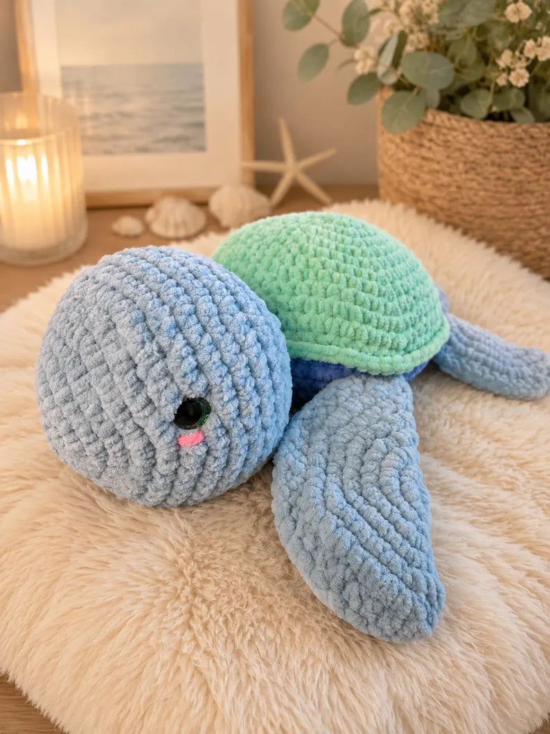 Sea Turtle Crochet Plush, Large