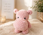 Hippo Crochet Plush, Chunky Velvet