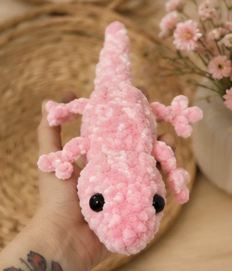 Gecko Crochet Plush Set