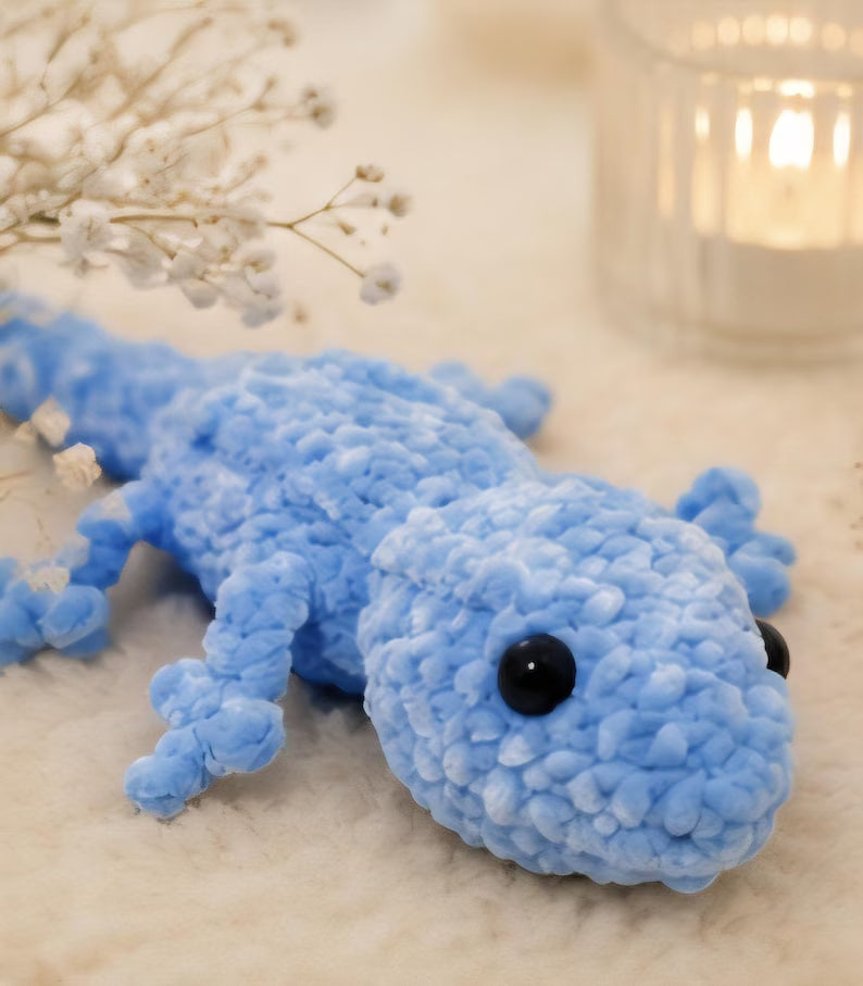 Gecko Crochet Plush Set