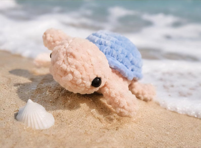 Sea Turtle Crochet Plush, Mini