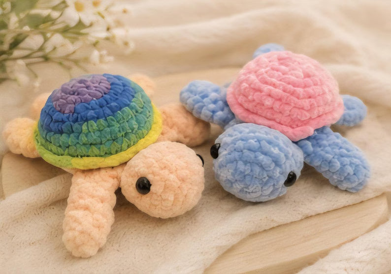 Sea Turtle Crochet Plush, Mini