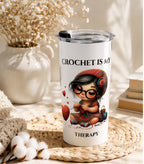 Crochet Hearts Tumbler, 20oz