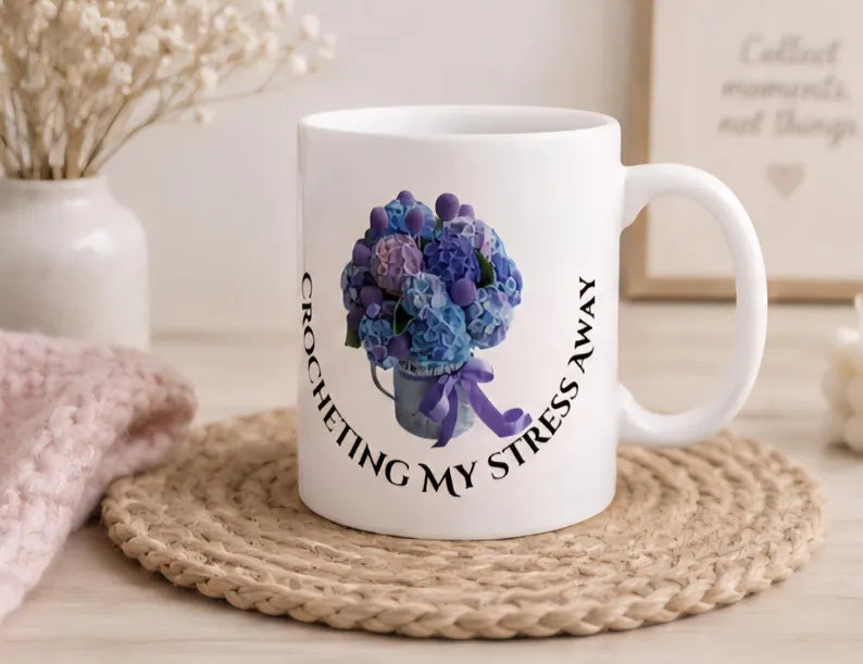 Crochet Bouquet Coffee Mug