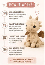 Custom Crochet Plush, Made from Your Pattern