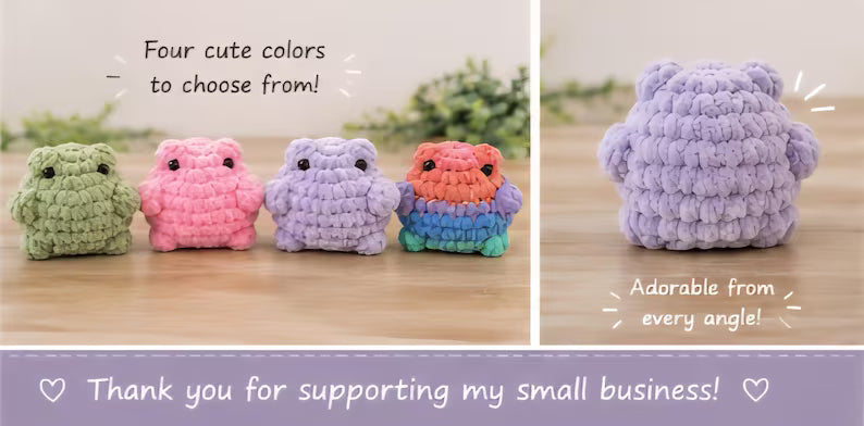Frog Crochet Plush