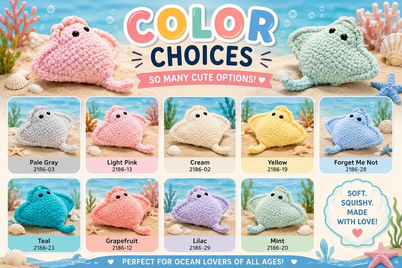 Stingray Crochet Plush