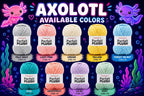 Axolotl Crochet Plush, Green