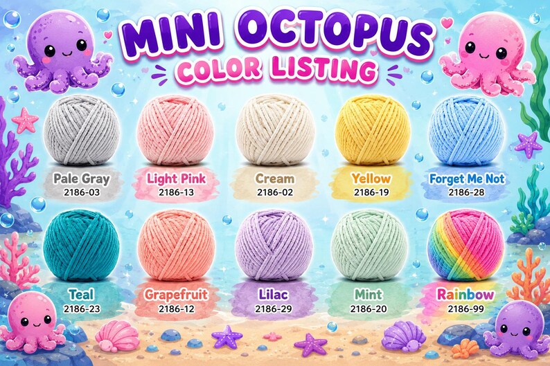 Octopus Crochet Keychain
