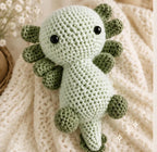 Axolotl Crochet Plush, Green