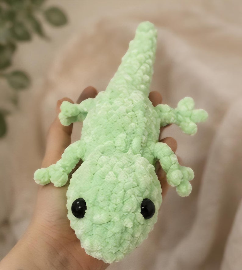 Gecko Crochet Plush Set