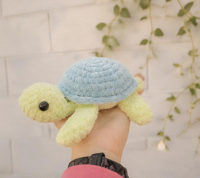 Sea Turtle Crochet Plush, Mini