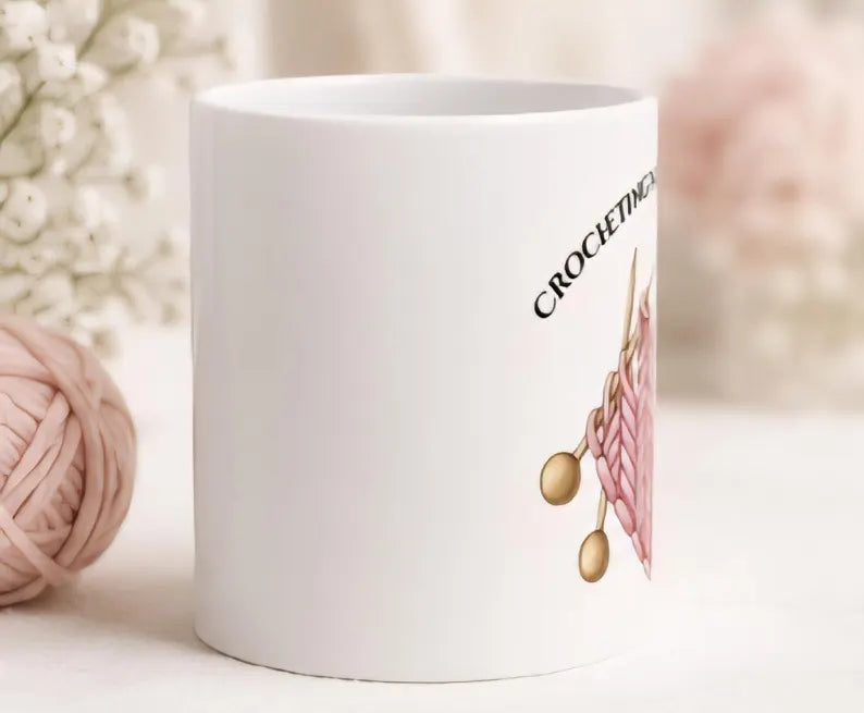 Crochet Heart Coffee Mug