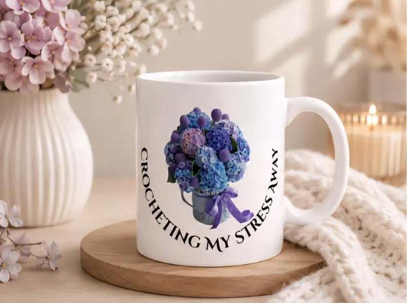 Crochet Bouquet Coffee Mug