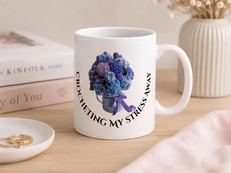 Crochet Bouquet Coffee Mug