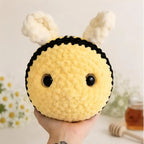 Bumblebee Crochet Plush, Chunky Velvet