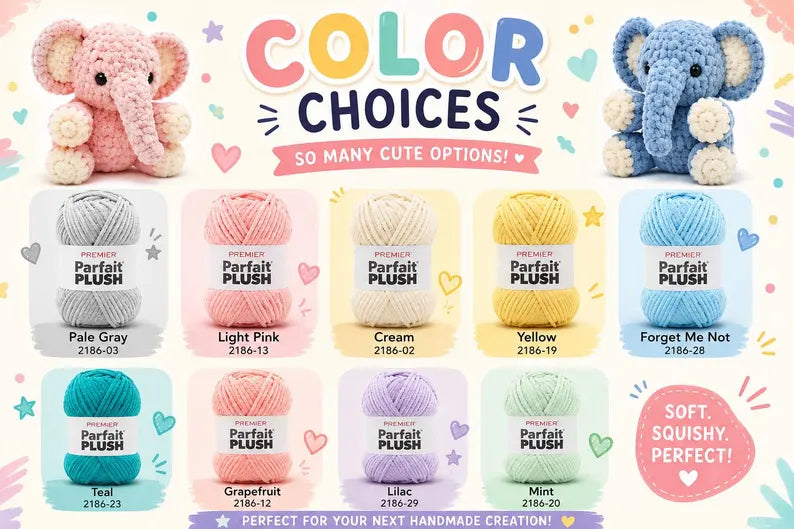 Elephant Crochet Plush