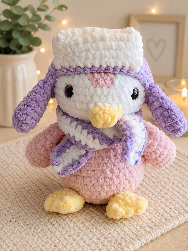Penguin Crochet Plush, Customizable