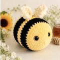 Bumblebee Crochet Plush, Chunky Velvet