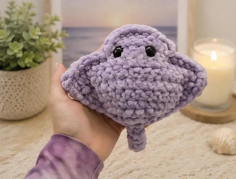 Stingray Pouch Plushie