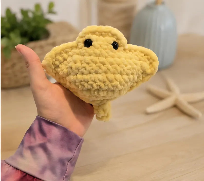 Stingray Pouch Plushie