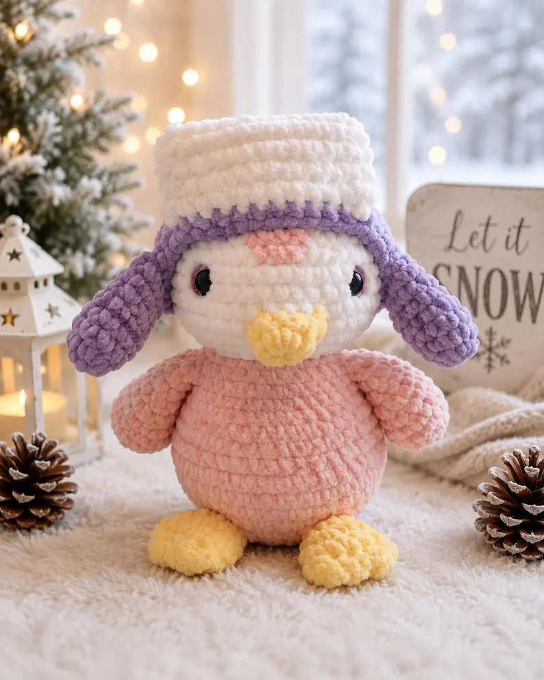 Penguin Crochet Plush, Customizable