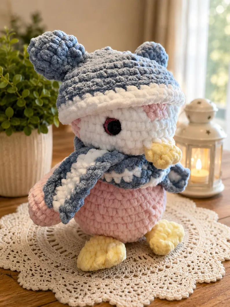 Penguin Crochet Plush, Customizable