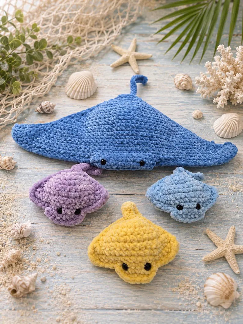 Stingray Pouch Plushie