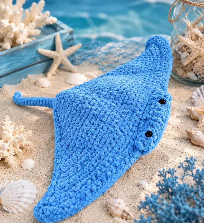 Stingray Pouch Plushie