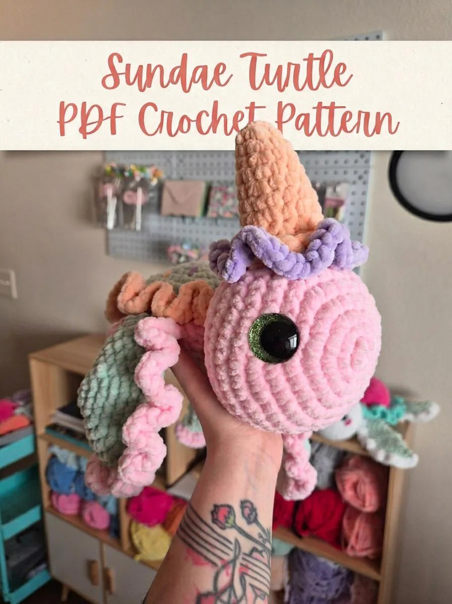 Crochet Sundae Turtle PDF Pattern