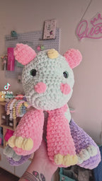 Dinosaur Crochet Plush Rainbow