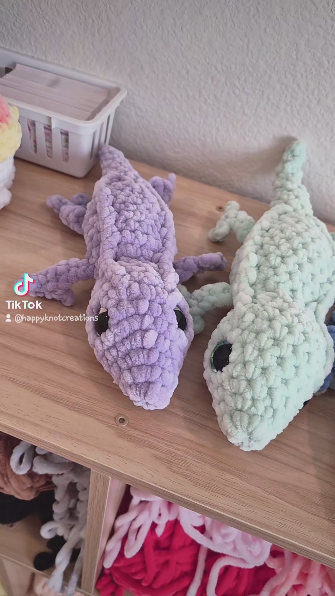 Gecko Crochet Plush Set