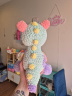 Dinosaur Crochet Plush Rainbow