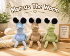 Marcus The Worm Crochet Plush