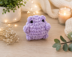 Handmade frog crochet plush toy