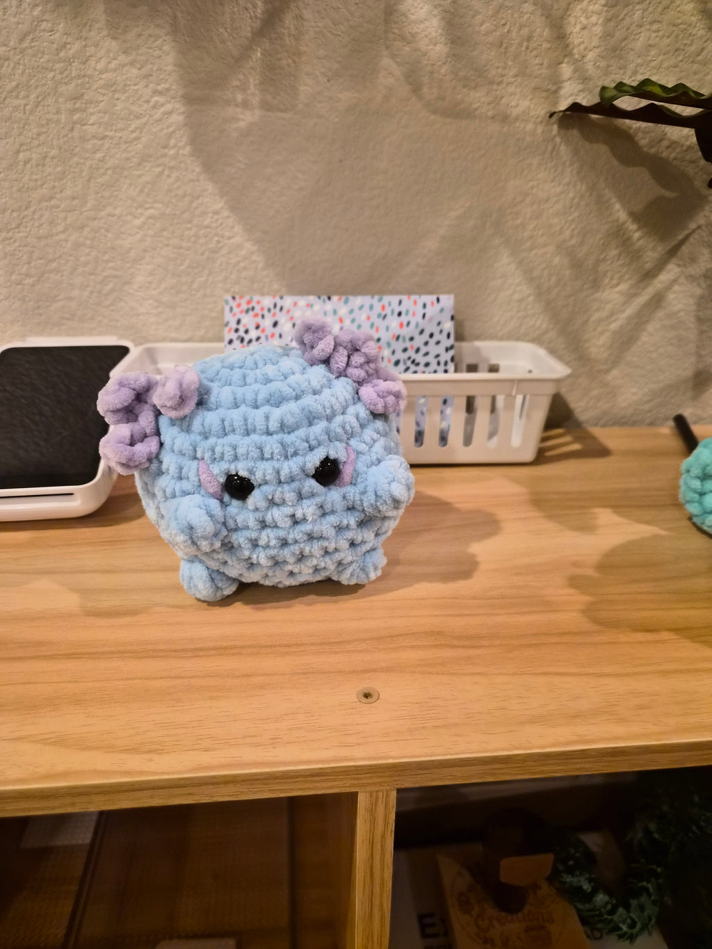 Crochet Axolotl Desk Pet Plush