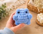 Handmade frog crochet plush toy