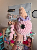 Crochet Ice Cream Sundae Turtle Plushie