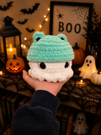 Crochet Frog Ghost Plush
